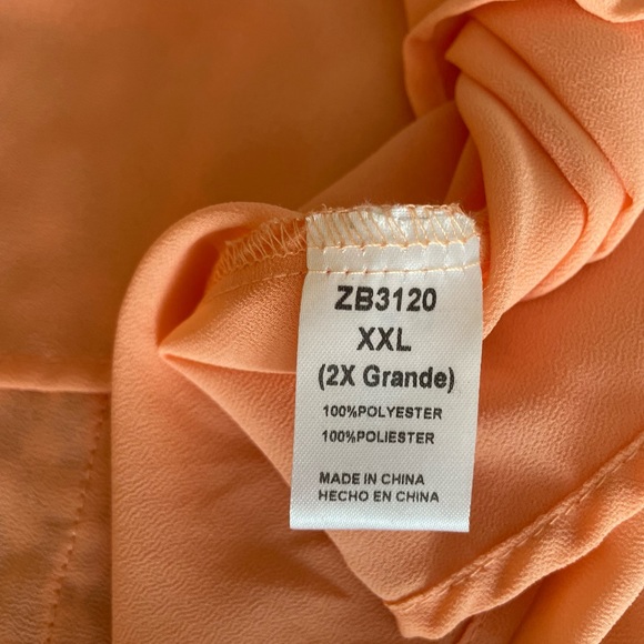 Fashion to Figure Sheer Open Back Blouse - Size 2X - Picture 15 of 15